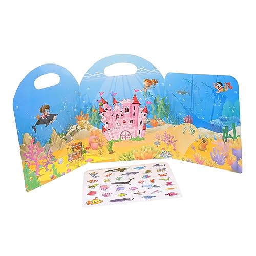 VICASKY ruhiges kinderbuch stickerheft stickerbücher für Frühpädagogisches Stickerbuch Stickerbuch lustiges Stickerbuch beschäftigtes Buch beschichtetes Papier von VICASKY