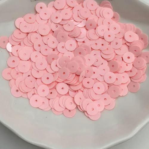 VICIYOO 10 g einfarbige 4 mm 6 mm Flache PVC-Pailletten, Glitzer-Pailletten für Kleidung, Hüte, Schuhe, DIY, Basteln, handgefertigtes Accessoire von VICIYOO