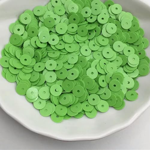 VICIYOO 10 g einfarbige 4 mm 6 mm Flache PVC-Pailletten, Glitzer-Pailletten für Kleidung, Hüte, Schuhe, DIY, Basteln, handgefertigtes Accessoire von VICIYOO