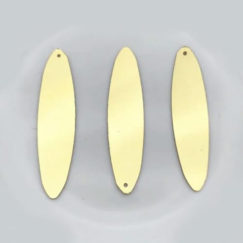 VICIYOO 10 x 40 mm große rechteckige Leiste mit einem Loch, Flache Pailletten zum Nähen, für Hochzeitsarbeiten, DIY-Zubehör VICIYOO 10 x 40 mm große rechteckige Leiste mit einem Loch, Flache Pailletten zum Nähen, für Hochzeitsarbeiten, DIY-Zubehör von VICIYOO