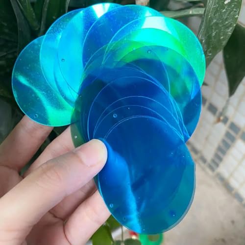 VICIYOO 1000 Gramm 20/30/40/50/77mm Runde Transparent PVC Pailletten Pailletten Nähen Hochzeit Zubehör DIY Anhänger von VICIYOO