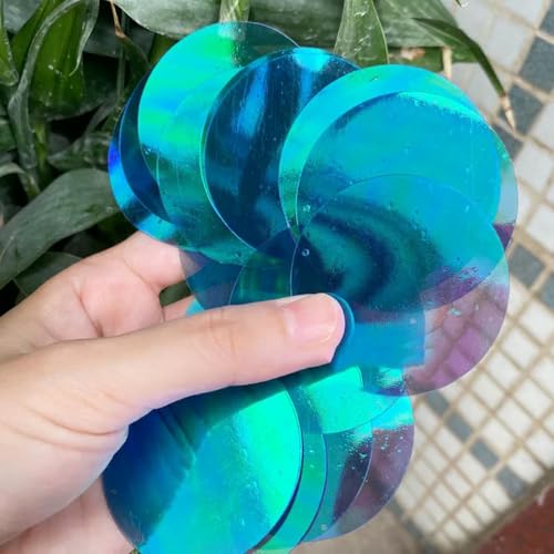 VICIYOO 1000 Gramm 20/30/40/50/77mm Runde Transparent PVC Pailletten Pailletten Nähen Hochzeit Zubehör DIY Anhänger von VICIYOO