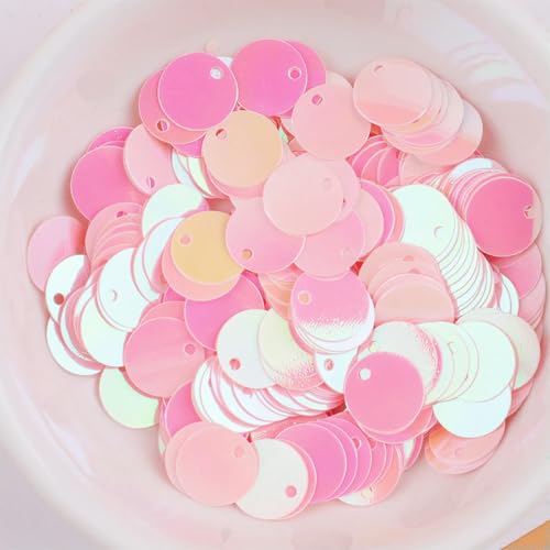 VICIYOO 20 g 10 mm runde PVC-Pailletten mit Loch für handgefertigtes Nähen, Jäten, Partykleid, Taschenmaterial, DIY von VICIYOO