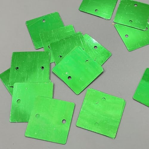 VICIYOO 200–1000 Stück 30 mm 2-Loch-PVC-Pailletten, quadratisch, für DIY-Hochzeitsbühnen, Kleidungsstücke, Nähen, dekorativ von VICIYOO