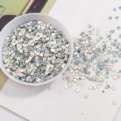 VICIYOO 3 mm quadratische PVC-Pailletten, lose Pailletten für Nagelkunst, Hochzeit, Konfetti, Basteln, DIY-Zubehör, 20 g VICIYOO 3 mm quadratische PVC-Pailletten, lose Pailletten für Nagelkunst, Hochzeit, Konfetti, Basteln, DIY-Zubehör, 20 g von VICIYOO