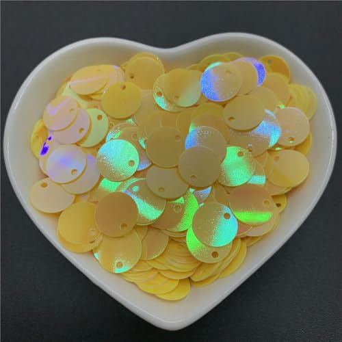 VICIYOO 400 Stücke 10mm Pailletten Mit 1 Seitenloch PVC Flache Runde Lose Pailletten Pailletten Nähen Handwerk DIY Scrapbooking Anhänger von VICIYOO