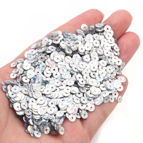 VICIYOO 4mm Pailletten Flache Runde Lose Pailletten Handwerk Paillette Nähen Kleidung DIY Zubehör Dekoration von VICIYOO