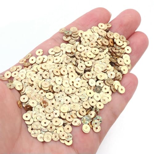 VICIYOO 4mm Pailletten Flache Runde Lose Pailletten Handwerk Paillette Nähen Kleidung DIY Zubehör Dekoration von VICIYOO