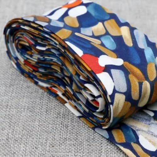 VICIYOO 5 Meter Baumwoll-Schrägband, Größe 4 cm Breite, Faltband, DIY, handgefertigtes Nähmaterial, Stoffband VICIYOO 5 Meter Baumwoll-Schrägband, Größe 4 cm Breite, Faltband, DIY, handgefertigtes Nähmaterial, Stoffband von VICIYOO