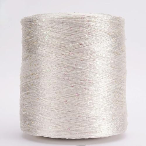 VICIYOO 500 g Glitzer-Fancy-Garn, Pailletten, Handhäkelgarn, Strickkleidung, Handarbeitsgarn mit Pailletten, Strickgarn, Handarbeitspailletten VICIYOO 500 g Glitzer-Fancy-Garn, Pailletten, Handhäkelgarn, Strickkleidung, Handarbeitsgarn mit Pailletten, Strickgarn, Handarbeitspailletten von VICIYOO