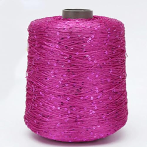 VICIYOO 500 g Glitzer-Fancy-Garn, Pailletten, Handhäkelgarn, Strickkleidung, Handarbeitsgarn mit Pailletten, Strickgarn, Handarbeitspailletten von VICIYOO