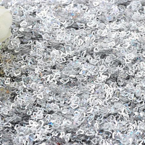 VICIYOO Dünne, 4 mm große, Hohle Herz-Pailletten für Bastelarbeiten, Nagelkunst, Hochzeitsdekoration, Konfetti VICIYOO Dünne, 4 mm große, Hohle Herz-Pailletten für Bastelarbeiten, Nagelkunst, Hochzeitsdekoration, Konfetti von VICIYOO