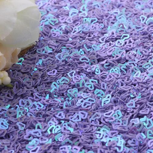 VICIYOO Dünne, 4 mm große, Hohle Herz-Pailletten für Bastelarbeiten, Nagelkunst, Hochzeitsdekoration, Konfetti VICIYOO Dünne, 4 mm große, Hohle Herz-Pailletten für Bastelarbeiten, Nagelkunst, Hochzeitsdekoration, Konfetti von VICIYOO