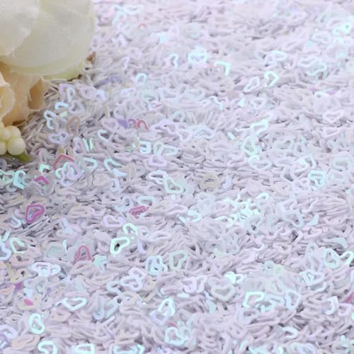 VICIYOO Dünne, 4 mm große, Hohle Herz-Pailletten für Bastelarbeiten, Nagelkunst, Hochzeitsdekoration, Konfetti VICIYOO Dünne, 4 mm große, Hohle Herz-Pailletten für Bastelarbeiten, Nagelkunst, Hochzeitsdekoration, Konfetti von VICIYOO
