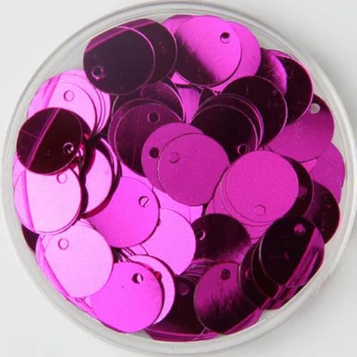 VICIYOO Pailletten, 10/15/20/25/30 mm, PVC, flach, rund, lose Pailletten, Pailletten zum Nähen, für Hochzeiten, Basteln, Zubehör, 10 g von VICIYOO