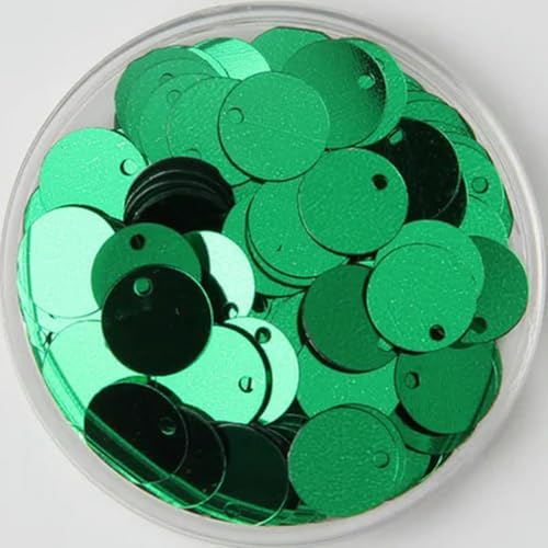 VICIYOO Pailletten, 10/15/20/25/30 mm, PVC, flach, rund, lose Pailletten, Pailletten zum Nähen, für Hochzeiten, Basteln, Zubehör, 10 g von VICIYOO