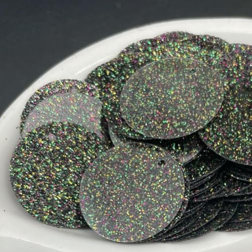 VICIYOO Pailletten, 20 mm, mit seitlichem Loch, glitzernd, flach, rund, lose Pailletten, zum Nähen, für Hochzeit, Dekoration, Basteln, Scrapbook, DIY-Zubehör von VICIYOO