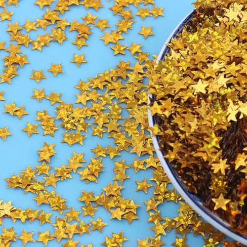 VICIYOO Pailletten, transparent, Bulk-Pailletten, Basteln, Kleidung, Dekoration, DIY-Zubehör, 3–5 mm, 50 g/500 g von VICIYOO