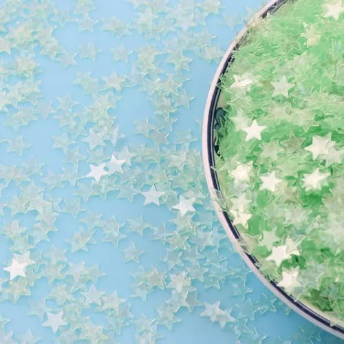 VICIYOO Pailletten, transparent, Bulk-Pailletten, Basteln, Kleidung, Dekoration, DIY-Zubehör, 3–5 mm, 50 g/500 g von VICIYOO