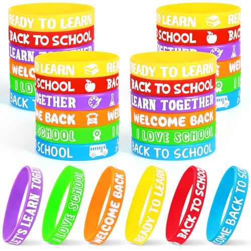VICROIC 30 Stück Schulanfang-Armbänder, Willkommens-Armbänder, Schulanfangs-Armbänder, Geschenke, Souvenirs für Studenten, Party-Dekoration, Zubehör VICROIC 30 Stück Schulanfang-Armbänder, Willkommens-Armbänder, Schulanfangs-Armbänder, Geschenke, Souvenirs für Studenten, Party-Dekoration, Zubehör von VICROIC