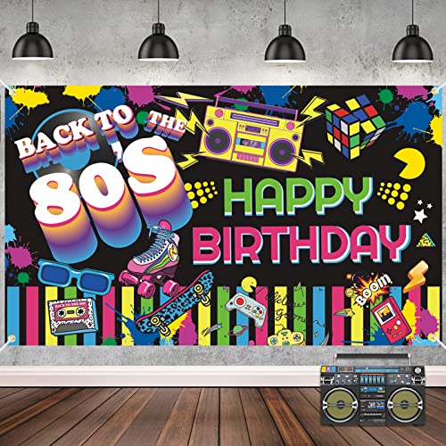 80er Party Banner, 80er Jahre Party Dekorationen, 80er Jahre Dekoration, Extra Großer Stoff 80er Jahre Party Dekorationen, 80er Party Banner Hintergrund für neon 1980er Jahre Geburtstag Hip Hop Party 80er Party Banner, 80er Jahre Party Dekorationen, 80er Jahre Dekoration, Extra Großer Stoff 80er Jahre Party Dekorationen, 80er Party Banner Hintergrund für neon 1980er Jahre Geburtstag Hip Hop Party von VICSOM