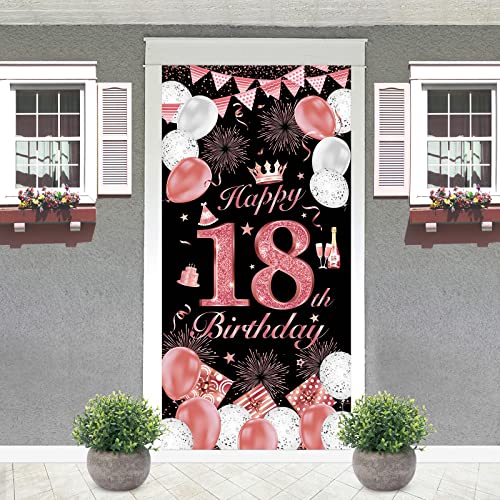 Banner 18 Geburtstag, 18. Geburtstag Deko Roségold, 18 Geburtstagsbanner, 18. Poster Hintergrund Banner, Deko 18. Geburtstag Mädchen, Geburtstag Poster Hintergrund für Mädchen Geburtstagsdeko Schwarz Banner 18 Geburtstag, 18. Geburtstag Deko Roségold, 18 Geburtstagsbanner, 18. Poster Hintergrund Banner, Deko 18. Geburtstag Mädchen, Geburtstag Poster Hintergrund für Mädchen Geburtstagsdeko Schwarz von VICSOM
