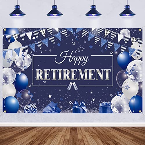 VICSOM Happy Retirement Party Dekorationen, Ruhestand Dekorationen, Happy Retirement Poster Happy Retirement Zeichen Banner für Happy Retirement Deko Retirement Party Lieferungen von VICSOM
