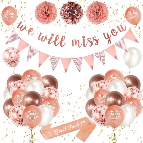 Wir Werden Dich Vermissen Banner Deko Abschiedsparty Deko Rosagold Glitzer We Will Miss You Girlande Dreieck Flagge Viel Glück Luftballons für Ruhestand Absolvent Abschieds Kollegen Jobwechsel Deko Wir Werden Dich Vermissen Banner Deko Abschiedsparty Deko Rosagold Glitzer We Will Miss You Girlande Dreieck Flagge Viel Glück Luftballons für Ruhestand Absolvent Abschieds Kollegen Jobwechsel Deko von VICTERR