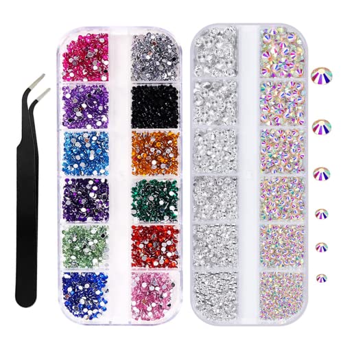 3940 Stück Strasssteine für Nägel, Viele Größen Nagel Glitzersteine Nagel Steinchen Nail Strass Perlen mit Pinzette, AB Strasssteine und Strasssteine Kristall Weiß Diamanten für Nagelkunst DIY 3940 Stück Strasssteine für Nägel, Viele Größen Nagel Glitzersteine Nagel Steinchen Nail Strass Perlen mit Pinzette, AB Strasssteine und Strasssteine Kristall Weiß Diamanten für Nagelkunst DIY von VICZON