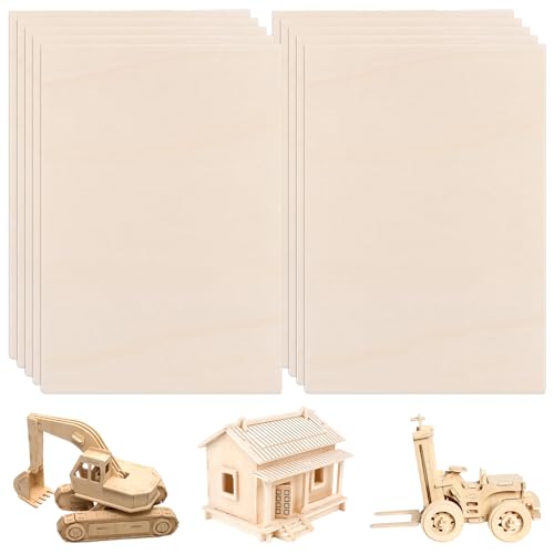 VIDETOL 10 Stück Natural Balsaholz, 300 x 210 x 6 mm A4 Sperrholzplatte, Holzplatte für Modell, Malerei, DIY Holzarbeiten, Kunst und Handwerk, Dekorationen VIDETOL 10 Stück Natural Balsaholz, 300 x 210 x 6 mm A4 Sperrholzplatte, Holzplatte für Modell, Malerei, DIY Holzarbeiten, Kunst und Handwerk, Dekorationen von VIDETOL