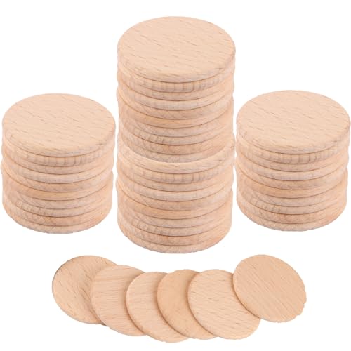 VIDETOL 200 Stück Baumscheiben Klein, 3,8cm Holzscheiben zum Basteln, Unvollendete Holzplättchen Rund für Basteln, Heimdekoration, DIY Projekte VIDETOL 200 Stück Baumscheiben Klein, 3,8cm Holzscheiben zum Basteln, Unvollendete Holzplättchen Rund für Basteln, Heimdekoration, DIY Projekte von VIDETOL