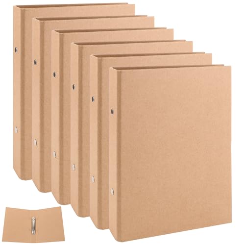VIDETOL 6 Stück Ringbuch A5 Nachfüllbar Kraftpapier, Ringbuchordner A5 mit 2 Ringe, RingordnerA5 für Schule und Büro VIDETOL 6 Stück Ringbuch A5 Nachfüllbar Kraftpapier, Ringbuchordner A5 mit 2 Ringe, RingordnerA5 für Schule und Büro von VIDETOL