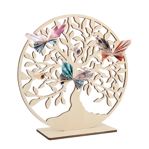 VIDSTW Geldbaum aus Holz Geldgeschenk Hochzeit, Hölzerne Hochzeit Geschenk, Geldbaum aus Holz Dekoration, Gravur Lebensbaum Deko, Lebensbaum Holz für Geburtstag Hochzeit Männer Frauen Brautpaar VIDSTW Geldbaum aus Holz Geldgeschenk Hochzeit, Hölzerne Hochzeit Geschenk, Geldbaum aus Holz Dekoration, Gravur Lebensbaum Deko, Lebensbaum Holz für Geburtstag Hochzeit Männer Frauen Brautpaar von VIDSTW