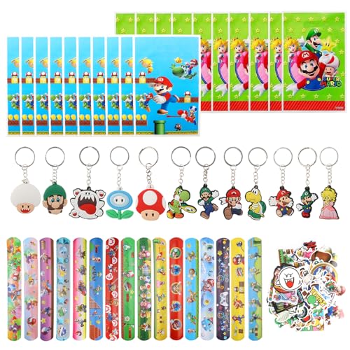 VIDSTW 98 Stück Mari Party Mitgebsel Kindergeburtstag Mitgebsel mit 12 Schlüsselanhänger Kinder 50 Kinder Sticker 20 Sup Tasche 16 Clap Bracelets für Jungen Mädchen Kindergeburtstage VIDSTW 98 Stück Mari Party Mitgebsel Kindergeburtstag Mitgebsel mit 12 Schlüsselanhänger Kinder 50 Kinder Sticker 20 Sup Tasche 16 Clap Bracelets für Jungen Mädchen Kindergeburtstage von VIDSTW