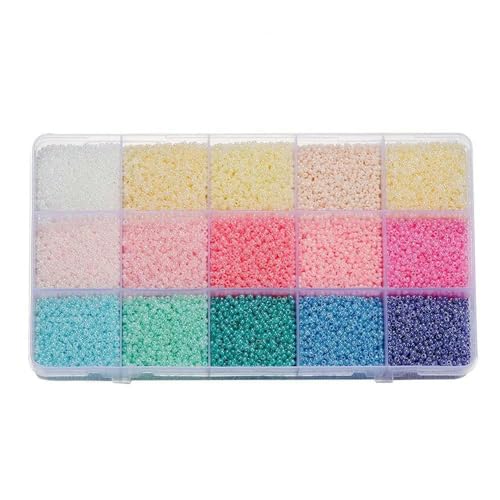 1 Set 2/3,0 mm gemischte Farben Charm Tschechische Glasperlen Lose Abstandsperlen für DIY Halskette Ohrringe Ringe Schmuckherstellung Zubehör-Set 4 von VIEPGJ