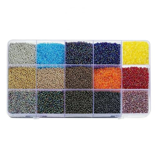 1 Set 2/3,0 mm gemischte Farben Charm Tschechische Glasperlen Lose Abstandsperlen für DIY Halskette Ohrringe Ringe Schmuckherstellung Zubehör-Set 5 von VIEPGJ