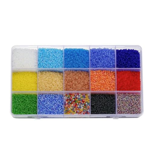 1 Set 2/3,0 mm gemischte Farben Charm Tschechische Glasperlen Lose Abstandsperlen für DIY Halskette Ohrringe Ringe Schmuckherstellung Zubehör-Set 7 von VIEPGJ