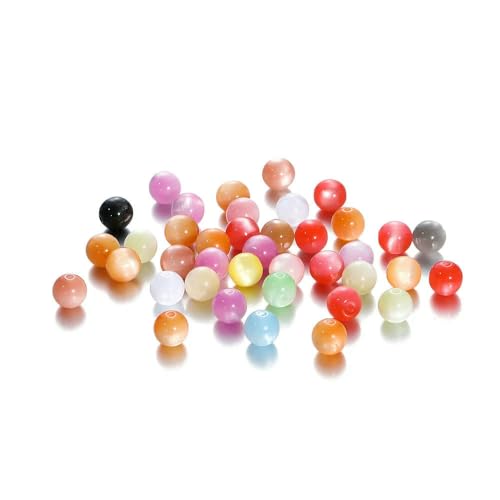 10/20 Stück/Los 8/10/12 mm Harz runde Form lose Abstandsperlen für handgefertigte Schmuckherstellung DIY Armband Halskette Zubehör-gemischt-12 mm-10 Stück von VIEPGJ