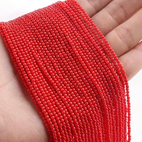 10 Stränge/Los, runde Katzenaugen-Kristallperlen, 2 mm, grüne Glasperlen, lose Perlen für die Schmuckherstellung, DIY-Handarbeiten, Armbänder, Halsketten, 8, rot, 2 mm (ca. 1800 Stück) von VIEPGJ