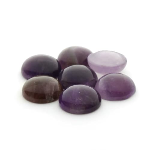 10 Stück/Los 4–12 mm runde Naturstein-Cabochons-Perlen für DIY-Ringe, Ohrringe, Armbänder, Halsketten, Schmuckzubehör, Amethyst, 4,0 mm 10 Stück/Los 4–12 mm runde Naturstein-Cabochons-Perlen für DIY-Ringe, Ohrringe, Armbänder, Halsketten, Schmuckzubehör, Amethyst, 4,0 mm von VIEPGJ