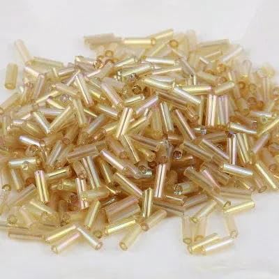 10 g/200 Stück, Größe 2 x 6 mm, bunt, Silberkern, tschechische Glasperlen, Röhre für Abstandshalter, Schmuckherstellung, Kleidungsstück, Nähzubehör, 162 Brilliant L Gold 10 g/200 Stück, Größe 2 x 6 mm, bunt, Silberkern, tschechische Glasperlen, Röhre für Abstandshalter, Schmuckherstellung, Kleidungsstück, Nähzubehör, 162 Brilliant L Gold von VIEPGJ