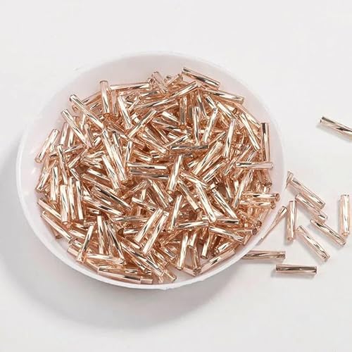 10 g/Packung Silber/Gold Röhrenperle 2 x 9 mm Twist Bugles Glasperlen DIY Armband Halsband Halskette Schmuckherstellung Zubehör-Champagner-2 x 4,0 mm 300 Stück 10 g/Packung Silber/Gold Röhrenperle 2 x 9 mm Twist Bugles Glasperlen DIY Armband Halsband Halskette Schmuckherstellung Zubehör-Champagner-2 x 4,0 mm 300 Stück von VIEPGJ