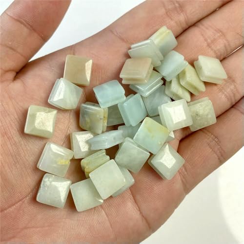 10 mm flache, quadratische Perlen, Tigerauge, Kristall, Edelsteine, Naturstein, quadratische Perlen zur Schmuckherstellung, DIY-Charms, Zubehör, Basteln, 8 Amazonite, 5 Stück 10 mm flache, quadratische Perlen, Tigerauge, Kristall, Edelsteine, Naturstein, quadratische Perlen zur Schmuckherstellung, DIY-Charms, Zubehör, Basteln, 8 Amazonite, 5 Stück von VIEPGJ