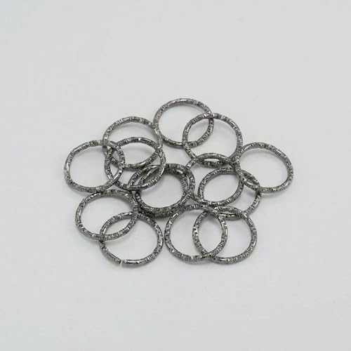 100 Stück/Beutel, 8–20 mm, offene, runde Biegeringe aus Metall, gedrehter Spaltring-Verbinder für die Herstellung von DIY-Schmuckstücken, Zubehör, Zubehör, Gun Black, 8 mm x 100 von VIEPGJ