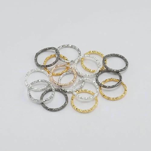 100 Stück/Beutel, 8–20 mm, offene, runde Biegeringe aus Metall, gedrehter Spaltring-Verbinder für die Herstellung von DIY-Schmuckstücken, Zubehör, Zubehör, mehrfarbig, 10 mm x 100 von VIEPGJ