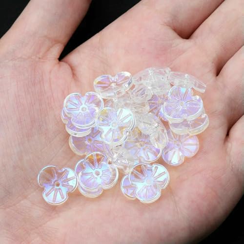10pcs 20 Style AB Shiny Crystal Beads Butterfly Heart Cat Flower Leaf Czech Glass Spacer Beads For Jewelry Making Bracelet-14 von VIEPGJ