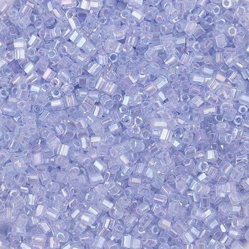 1100–5000 Stück 2 mm AB-Farbperlen, röhrenförmige Glasperlen, Rocailles-Perlen zur Schmuckherstellung, lose Abstandsperlen, DIY-Armband, Halskette – Hellblau – 2 mm, 5000 Stück – im Beutel von VIEPGJ