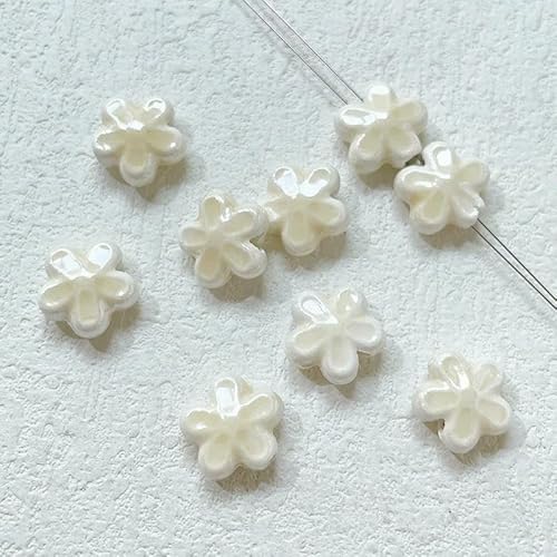 12 mm Glücksgras Herzform Keramikperlen Porzellan Abstandsperlen für die Schmuckherstellung DIY handgefertigte Armbänder Halsketten Zubehör-2-5 Stück von VIEPGJ