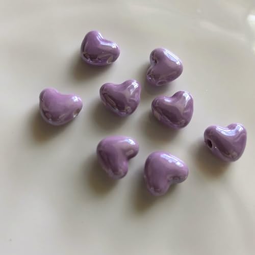 12 mm Glücksgras Herzform Keramikperlen Porzellan Abstandsperlen für die Schmuckherstellung DIY handgefertigte Armbänder Halsketten Zubehör-77_a-5 STÜCK 12 mm Glücksgras Herzform Keramikperlen Porzellan Abstandsperlen für die Schmuckherstellung DIY handgefertigte Armbänder Halsketten Zubehör-77_a-5 STÜCK von VIEPGJ