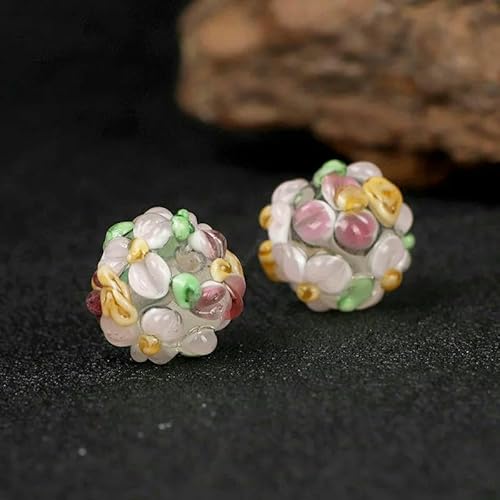 12 mm große Blume, klares rot-weißes Lampwork-Glas, lose Abstandsperlen zur Schmuckherstellung, Armband, Anhänger, DIY-Zubehör, A, 12 mm, 2 Stück 12 mm große Blume, klares rot-weißes Lampwork-Glas, lose Abstandsperlen zur Schmuckherstellung, Armband, Anhänger, DIY-Zubehör, A, 12 mm, 2 Stück von VIEPGJ